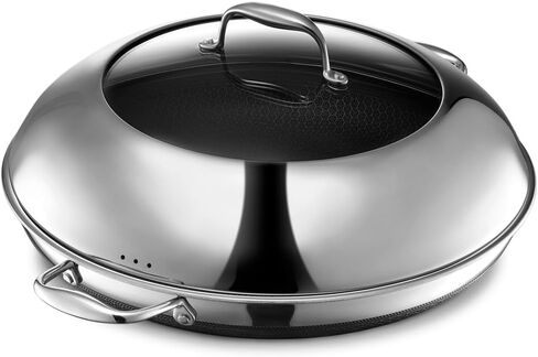 HexClad Hybrid Nonstick Frying Pan, 8-Inch, Stay-Cook Handle, Dishwasher and Oven Safe, Induction-Ready, Compatible with All Cooktops in Saudi Arabia