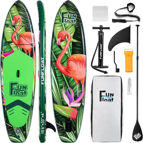 SUP, Paddle Board 11'x33 x6 Wide Inflatable Stand Up Paddle Board with Hand Pump, Leash, Adjustable Paddle for Basic Version, 100L Backpack, All-Round Sup Board in Saudi Arabia