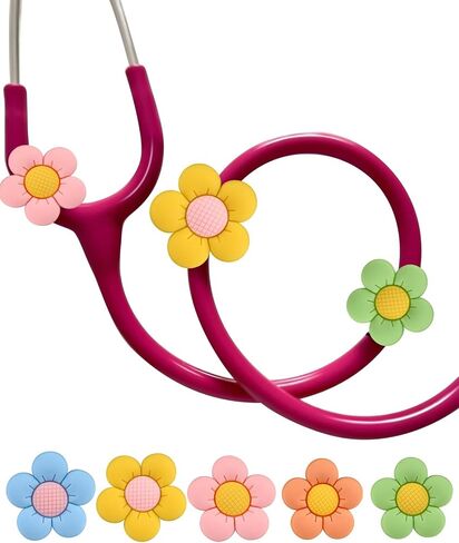 Plifal Stethoscope Charm Tag for Nurse - 5 Pieces Cute Squirrel Stethoscope Charm Raccoon Label Personalized Accessory Fit for MDF Littmann Various Style, Present for Ped Nurse, Doctor, Medical Worker in Saudi Arabia