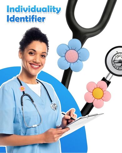 Plifal Stethoscope Charm Tag for Nurse - 5 Pieces Cute Squirrel Stethoscope Charm Raccoon Label Personalized Accessory Fit for MDF Littmann Various Style, Present for Ped Nurse, Doctor, Medical Worker in Saudi Arabia