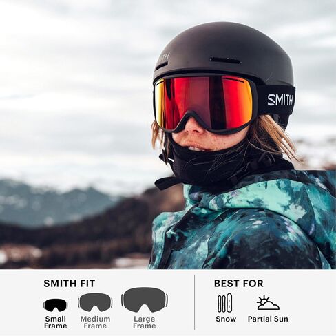 SMITH Rally Snow Goggles – Adult Ski & Snowboarding Goggles with Carbonic-X Lens, Ventilation, Anti-Fog Performance & 100% UV Protection – for Men & Women – Alpine Ice, Ignitor Mirror in Saudi Arabia