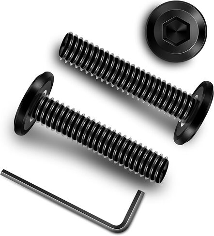 20Pcs M8 Bolt M8 x 30mm Flat Head Socket Cap Screw Bolts, M8 Screws Metric Bolt Kit, Stainless Steel Bolts 304, Black Oxide M8x1.25 Bolt by Marysino in Saudi Arabia
