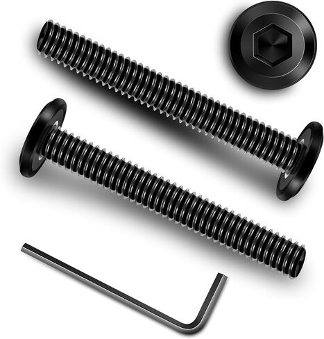 20Pcs M8 Bolt M8 x 30mm Flat Head Socket Cap Screw Bolts, M8 Screws Metric Bolt Kit, Stainless Steel Bolts 304, Black Oxide M8x1.25 Bolt by Marysino in Saudi Arabia