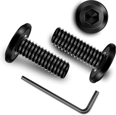 20Pcs M8 Bolt M8 x 30mm Flat Head Socket Cap Screw Bolts, M8 Screws Metric Bolt Kit, Stainless Steel Bolts 304, Black Oxide M8x1.25 Bolt by Marysino in Saudi Arabia