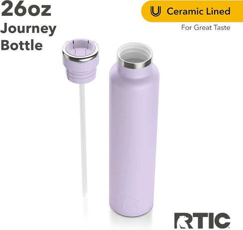 RTIC 26oz Journey Bottle Metal Stainless Steel Vacuum Insulated, BPA Free, Reusable, for Water, Hot and Cold Drinks, Travel, Sports, Camping, Navy in Kuwait