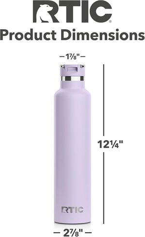 RTIC 26oz Journey Bottle Metal Stainless Steel Vacuum Insulated, BPA Free, Reusable, for Water, Hot and Cold Drinks, Travel, Sports, Camping, Navy in Kuwait