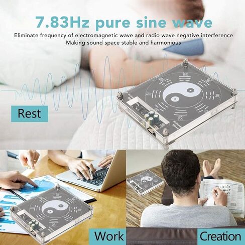 7.83HZ Ultra Low Frequency Pulse - Resonance Audio Resonator USB5V, Chladni Plate Frequencies Kit, Frequency Generator, Frequency Generator for Healing in Saudi Arabia
