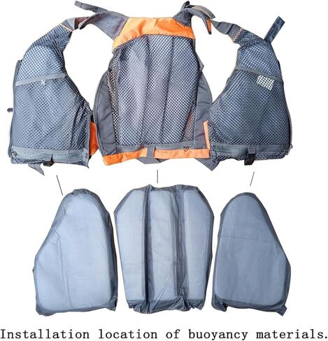 Fishing Life Jackets for Adults,Kayak Life Jackets for Adults,Multifunction Kayak Life Jackets for Adults Women,Kayak Life Jacket for Kayaking, Surfing, Paddle Boating in Saudi Arabia