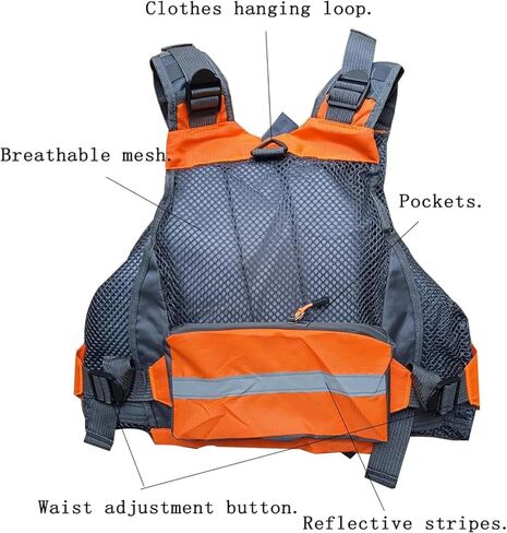 Fishing Life Jackets for Adults,Kayak Life Jackets for Adults,Multifunction Kayak Life Jackets for Adults Women,Kayak Life Jacket for Kayaking, Surfing, Paddle Boating in Saudi Arabia
