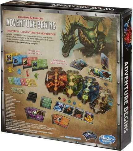 Dungeons & Dragons Adventure Begins, Cooperative Fantasy Board Game, Fast Entry to The World of D&D, Family Game for 2-4 Players, 10 and Up in Kuwait