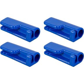 TaylorMade Quick Knot Boat Fender Hangers for 1/4" Line, Heavy-Duty Blue Molded Nylon, 2-1/8" x 1-1/8" x 3/4", 4-Pack - 1098