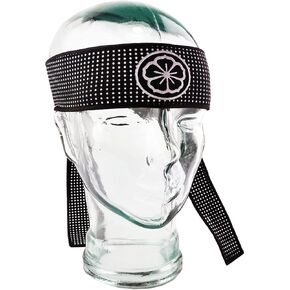 TANAKA -FLOWER LOTUS 40inch MARTIAL ARTS HEADBAND KENDO Tenugui Samurai STRETCH Hachimaki -For Men/Women/Children KARATE KID Miyagi Karate Do Fancy Dress HalloweenNinja Karate Kid-Daniel LaRusso