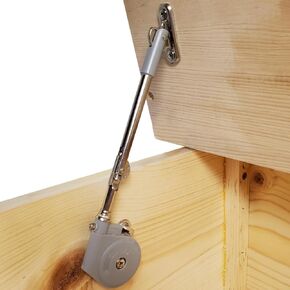 (2PCS) Toy Box Hinges Soft Close Lid Support Hinges for Toy Box,Upward Top-Opening Flap Doors Safety Soft Close Hinges for Chest Slow Close Hinges Lid Stay 105 Degree Open with Soft Close