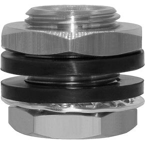 Beduan Stainless 3/8" NPT Female Bulkhead Coupler Thru-bulk Pipe Fitting (Full Female Thread)