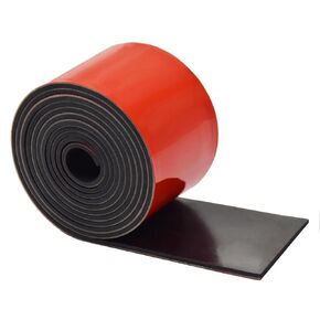 Adhesive Solid Neoprene Rubber Strips, Sheets, Rolls for DIY Gaskets, Seals, Warehouse Flooring, Weather Stripping, Pads (3 Inch Wide, 1/8 Inch Thick, 5 Feet Long)