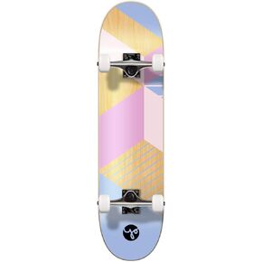 Yocaher Skateboards 31" x 7.75" or 8.25" or Cruiser Skateboard w/Pro Maple Skate Board Deck ABEC-9 Bearing (Complete-13-8.25" - Geometric Purple, 8.25)