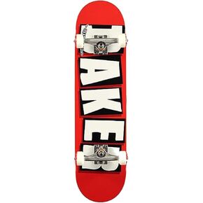 Baker Skateboard Factory Assembled Complete Logo Red/White 8.0"