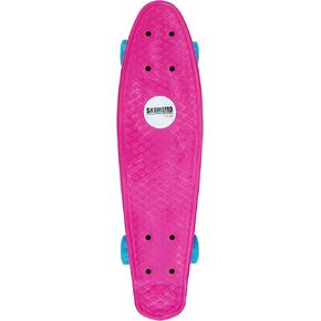 22 Inch Fuchsia Toddler Skateboard, Little Kids Skateboard for Girls Kids Teens Beginners with ABEC-7 Bearing and Soft PU Wheels…