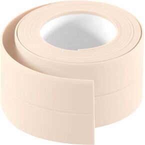 3.2 * 3.8 Apricot caulks Waterproof Caulk Tape Sealant Strip for Bath and Kitchen, Self-Adhesive PVC Tub and Wall Sealing Tape, Caulk Sealer for Shower Tiles and More in Kuwait