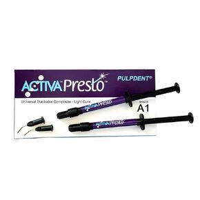 Pulpdent VPF1A1 Activa Presto Universal Stackable Composite Syringe A1 2/Pk 1.2mL