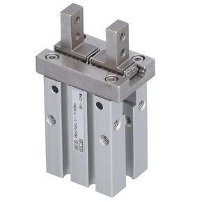 Gripper Pneumatic,Cylinder Pneumatic Finger Cylinder Double Action Parallel Grippers Pneumatic Fixture MHZ2‑16D M5‑0.8
