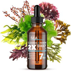Cleanse & Renew Liquid Superfood 2 in 1 Multivitamin & Mineral Supplement for Gut & Digestive Health, Bloat, Immune Support, Cellular Health – Vegan, GF 30 Day Supply Made in USA