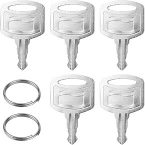 5pcs 1100 Toilet Paper Dispenser Key, Tissue Paper Holder Key Metal Paper Towel Key Replacement with 2pcs Key Rings Compatible with Tork SCA 1100 Paper Dispenser Maintenance Accessories