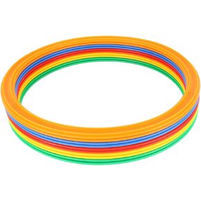 Akozon Kids Sports Speed, Children's Outdoor Toys Sports Speed and Agility Ring M 28 Cm Ring Set 10 Extra Large Buckles