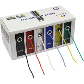 Electrical Wire CBAZY Hook up Wire Kit (Solid Wire) 22 Gauge 6 Colors 26.2 feet Each Wires 22 AWG