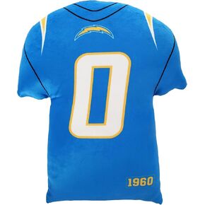 Los Angeles LA Chargers NFL Jersey Cloud Pillow 15 x 13.5 x 3 inches