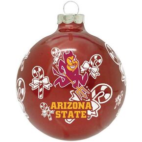 NCAA Traditional 2 5/8 Ornament Set in Primary and Secondary Team Color