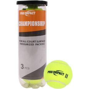 Pro Impact Extra Duty Tennis Balls for Beginners, Professionals- Durable, Natural Rubber, Versatile, Multipack (Championship/Training/Tournament Tennis Ball)