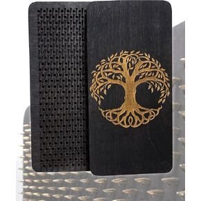 Sadhu board, Wooden Yoga Board for Acupressure and Meditation with Nails for Deep Tissue Massage, Acupuncture Massage, Nails Distance 0.39 In (10 mm)