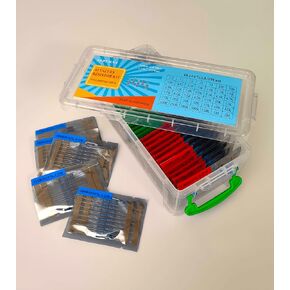 Easy Access and Sort Resistor Assortment Kit 42 Values 840 Pcs 1/2 Watt 1-2M Ohm 1% Tolerance