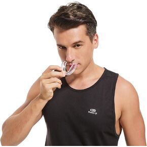 Pro-Level Sports Mouthguard - Customizable Fit, Superior Protection for Athletes, Perfect for Football, Hockey, Basketball, and More (Clear, Adult)
