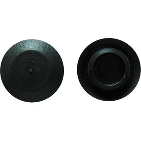 5/8" 0.625 inch Flush Mount Black Plastic Body and Sheet Metal Hole Plug Qty 25