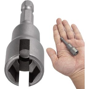 2 PCS Wing Nut Driver, Alloy Steel Wing Nut Driver Bit, Socket Wrench Tool for Panel Nuts, C Hook Bolt, Screws Eye