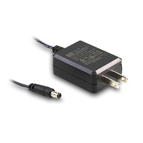 MEAN WELL 24V 625mA 15W High Reliability Compact Class 2 Industrial Wall Adapter 2.1mm Plug