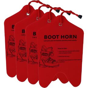 2 حزمة من قرون أحذية التزلج مقاس 13 بوصة لأحذية التزلج والتزحلق على الجليد لبيسة أحذية قابلة للقص لأحذية التزلج، وتساعد على إدخال بطانات التمهيد in Kuwait