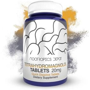 Nootropics Depot Tetrahydromagnolol Quick Dissolve Tablets | 20mg | Magnolia officinalis | Healthy Inflammation Response, Mood, & Gastrointestinal Support | 60 Count