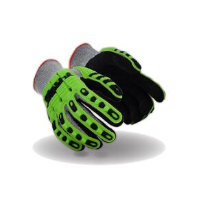 MAGID TRX450XXL T-REX TRX450 Lightweight Knit Impact Glove – Cut Level A6, Black, 2XL, HPPE (3 Pair)