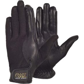 AK Unisex Summer Horse Riding Gloves in Soft Leather with Breathable Mesh, Solar Tech AKRS-5021