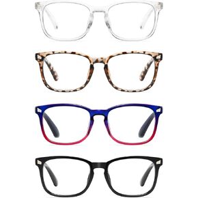 Blue Light Blocking Reading Glasses, Anti Headache/Glare/Eye Strain Readers Computer Eyeglasses Women/Men