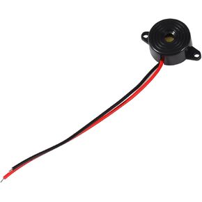 DC 3-24V Piezo Electronic Tone Buzzer Alarm Continuous Sound 100mm Cable 85-95dB for Computers Printers