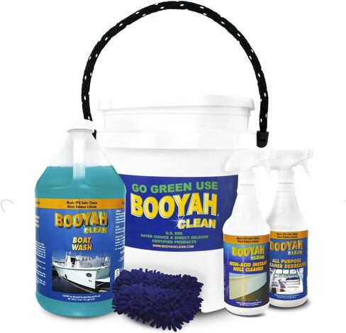 BooYah Clean Non-Acid Instant Hull Cleaner – Removes Water and Scum Lines, Fish Blood, and Tannin Stains – Meets EPA Safer Choice Direct Release Criteria in Saudi Arabia