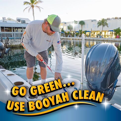 BooYah Clean Non-Acid Instant Hull Cleaner – Removes Water and Scum Lines, Fish Blood, and Tannin Stains – Meets EPA Safer Choice Direct Release Criteria in Saudi Arabia