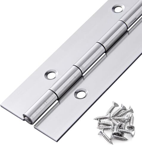 2 Pack Heavy Duty Piano Hinge 30 Inch x 1.5 Inch, 0.060'' Thick Stainless Steel Piano Hinge with Holes, 30" Continuous Hinges for Cabinet Doors DIY Wood Boxes Furniture Industrial Project in Saudi Arabia