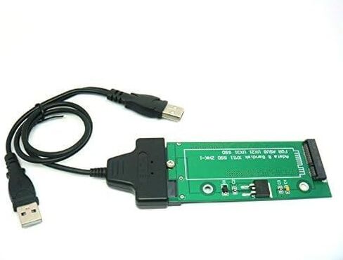 محول Sintech 18Pin إلى SATA مع كابل USB SATA، متوافق مع Sandisk SDSA5JK ADATA XM11 SSD من Asus UX31 UX21 in Saudi Arabia