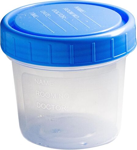 Urine Collection Cups - Leak Proof Lids - 3.6 Ounces - Non-sterile - for Urine, Stool, or Semen (5 Cups) in Saudi Arabia