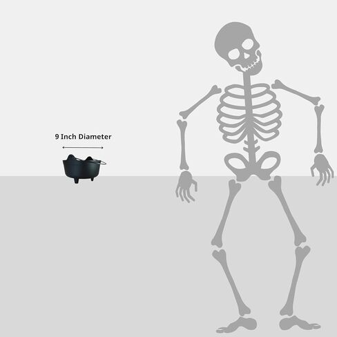 مرجل ساحر أسود ضبابي مقاس 30.48 سم مع ساونا هيكل عظمي للزوجين وRedFogger (مع خيارات متعددة الألوان). رائع لتزيين الهالوين، أو دلو الحلوى للخدعة أو الحلوى - تتضمن الغلاية مقبضًا بعرض 30.48 سم. in Kuwait